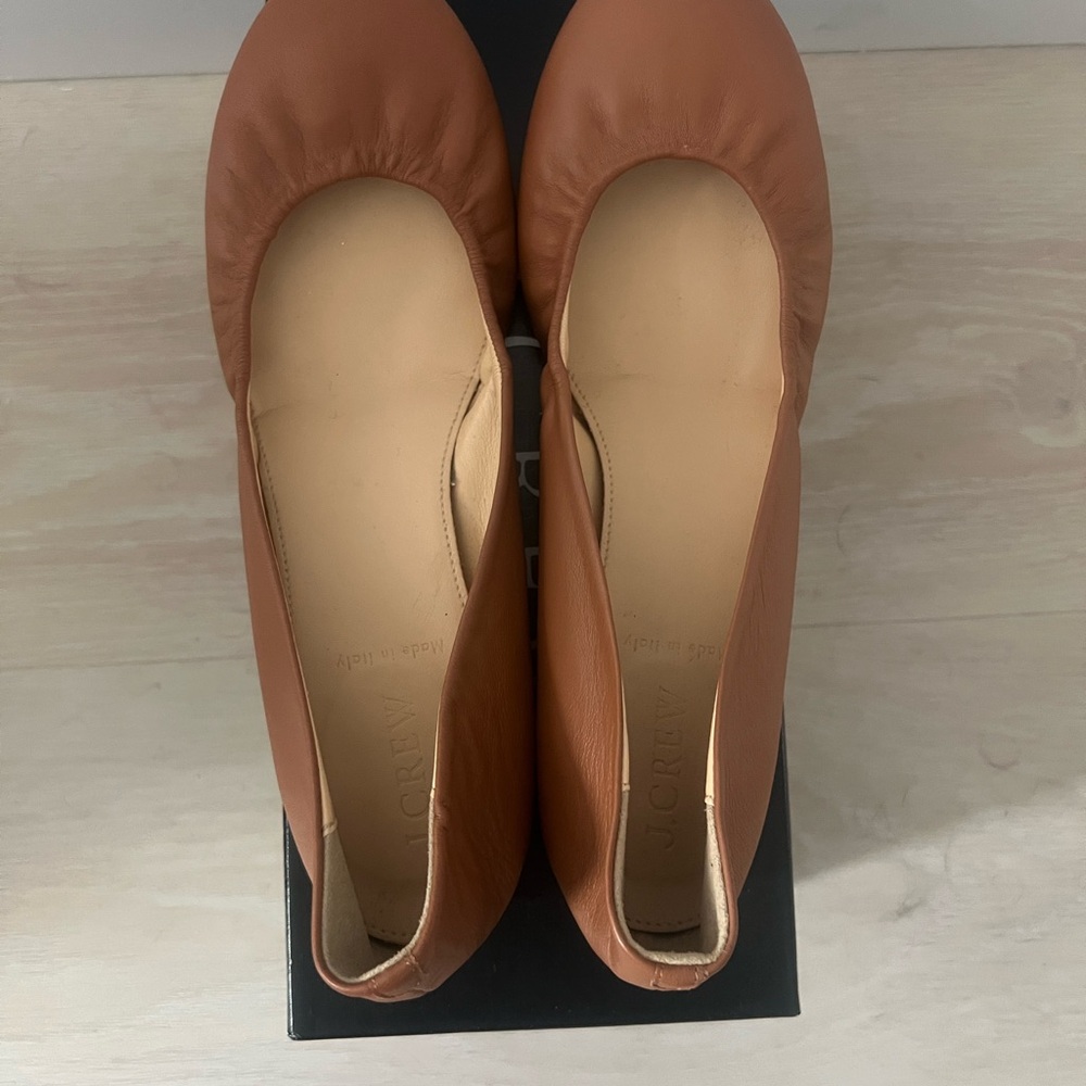 Italian-made J Crew Leather Ballet Flats